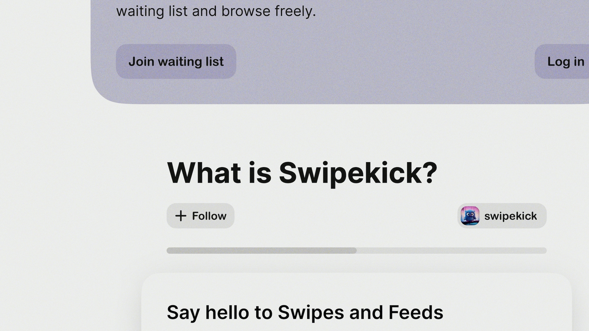 a screenshot of swipekick